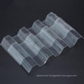 Transparent polycarbonate corrugated wave plastic roofing sheet